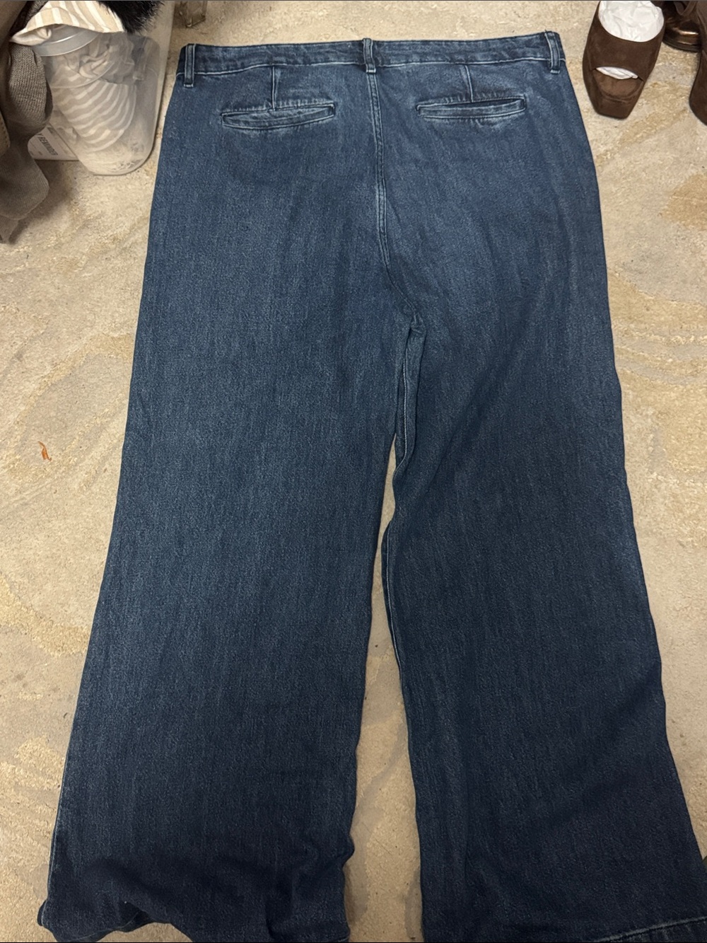 Frame Denim Deep Indigo Wide-Leg Jeans - Picture 3 of 3